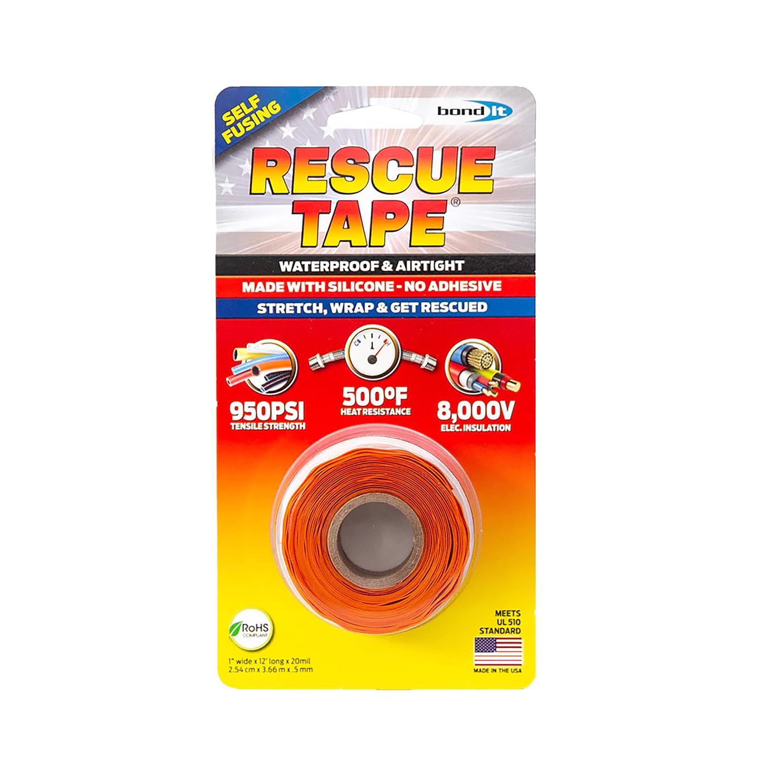 Rescue Tape Orange 1 in. W X 12 ft. L Silicone Tape