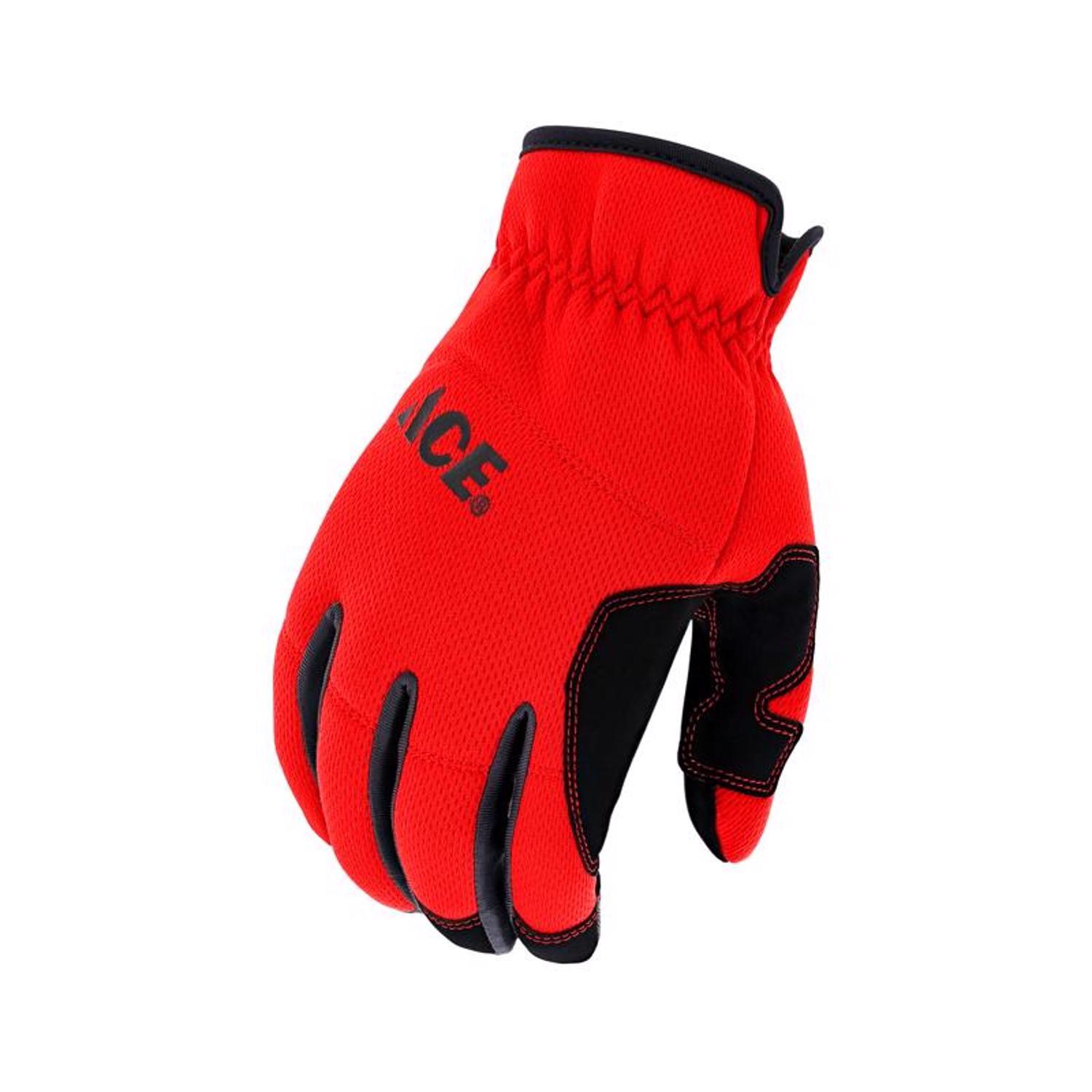 Ace L I-Mesh High Performance Utility Red/Black Gloves