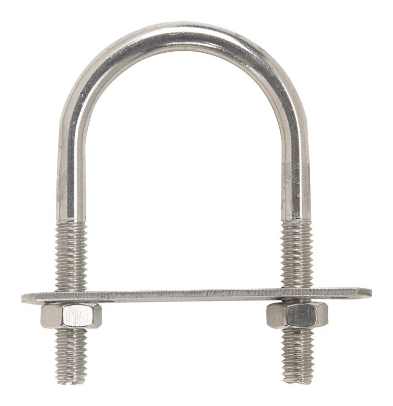 Ace Hampton 3/8 In. X 2 In. W X 4-3/4 In. L Coarse Stainless Steel U-bolt
