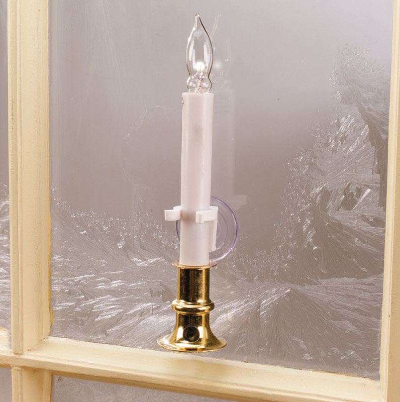 Adams Clear/White Candle Clamps 1.2 in.
