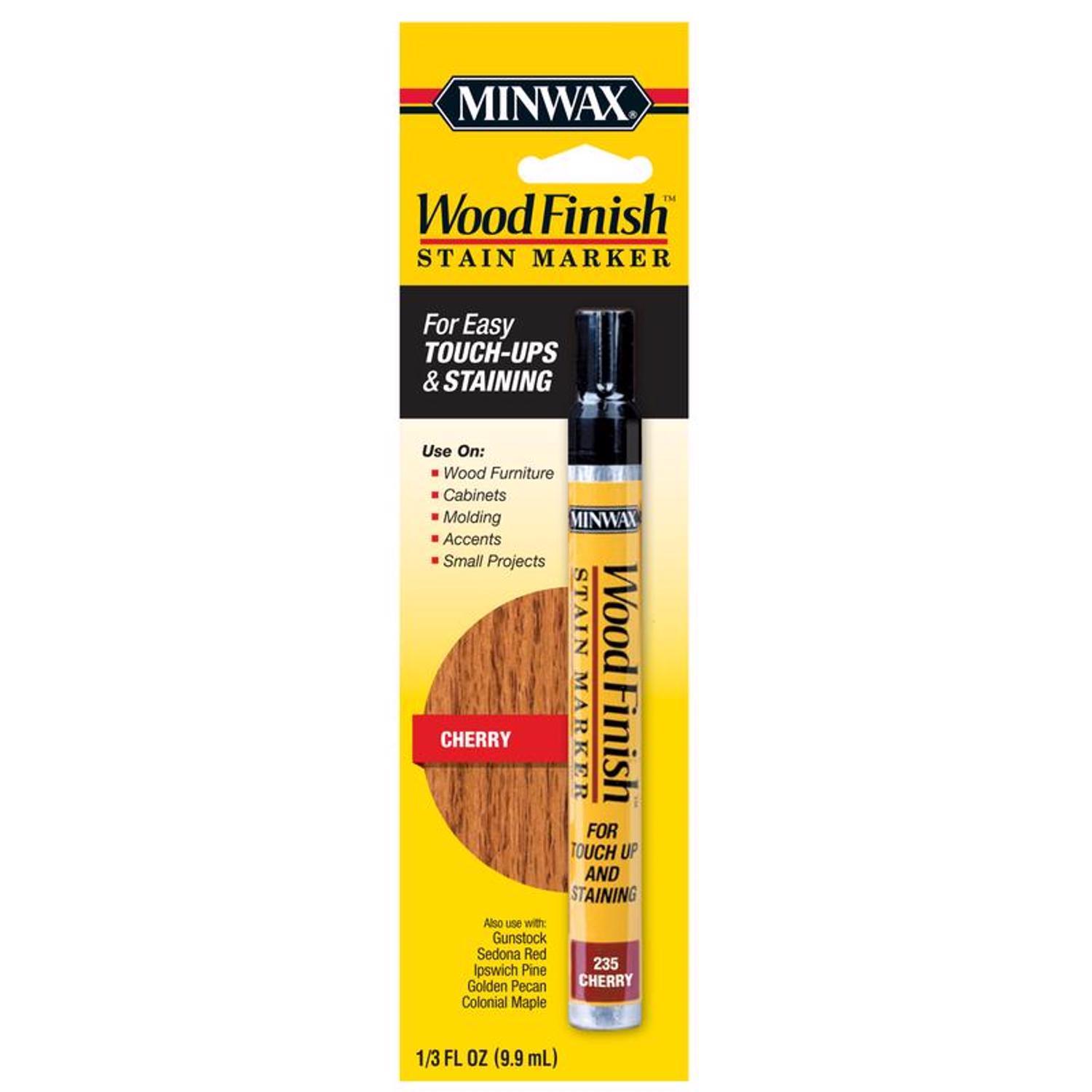 Minwax Wood Finish Stain Marker Semi-Transparent Cherry Oil-Based Stain Marker 1/3 oz