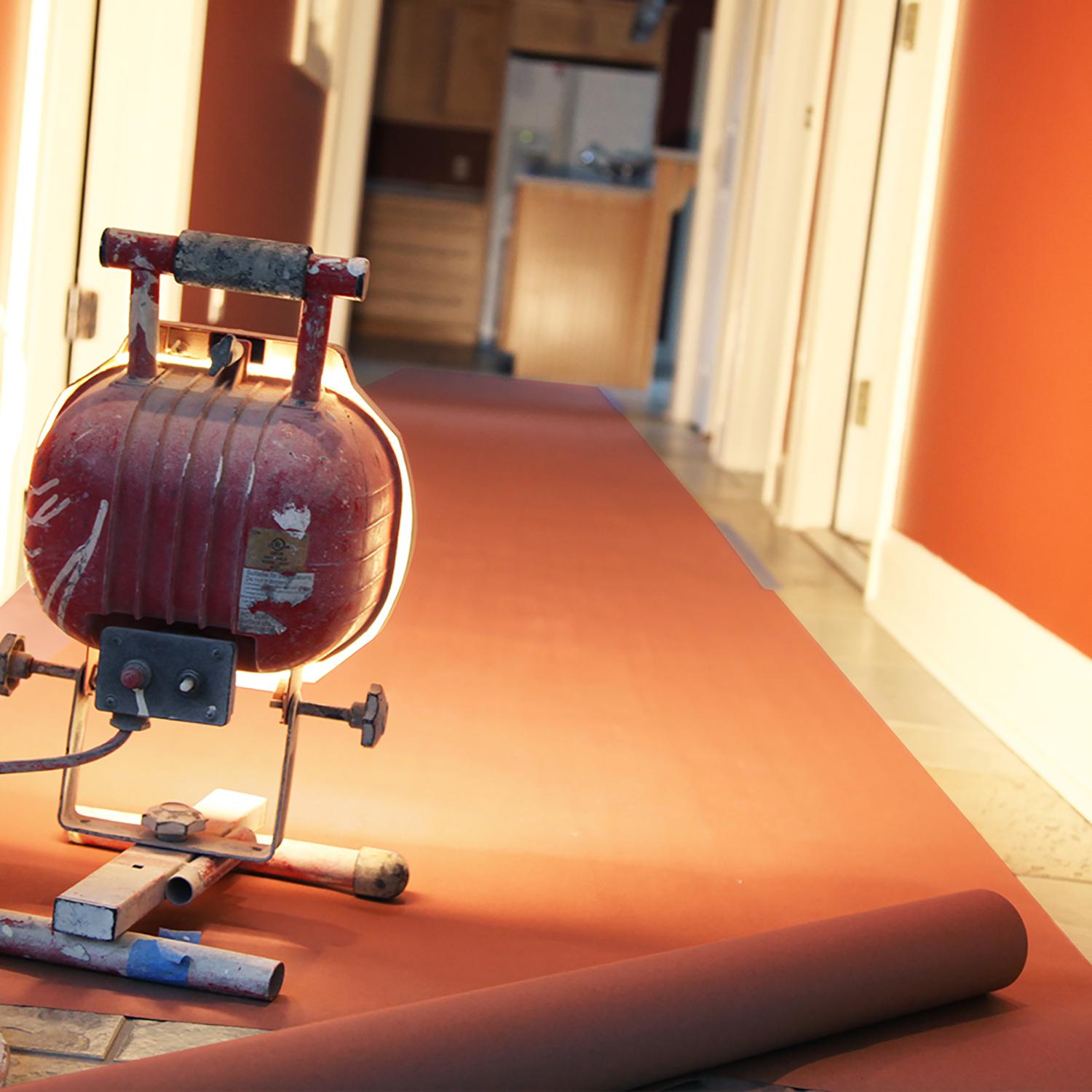 Trimaco Flooring Paper 36 in. W X 167 ft. L Red Rosin Brown