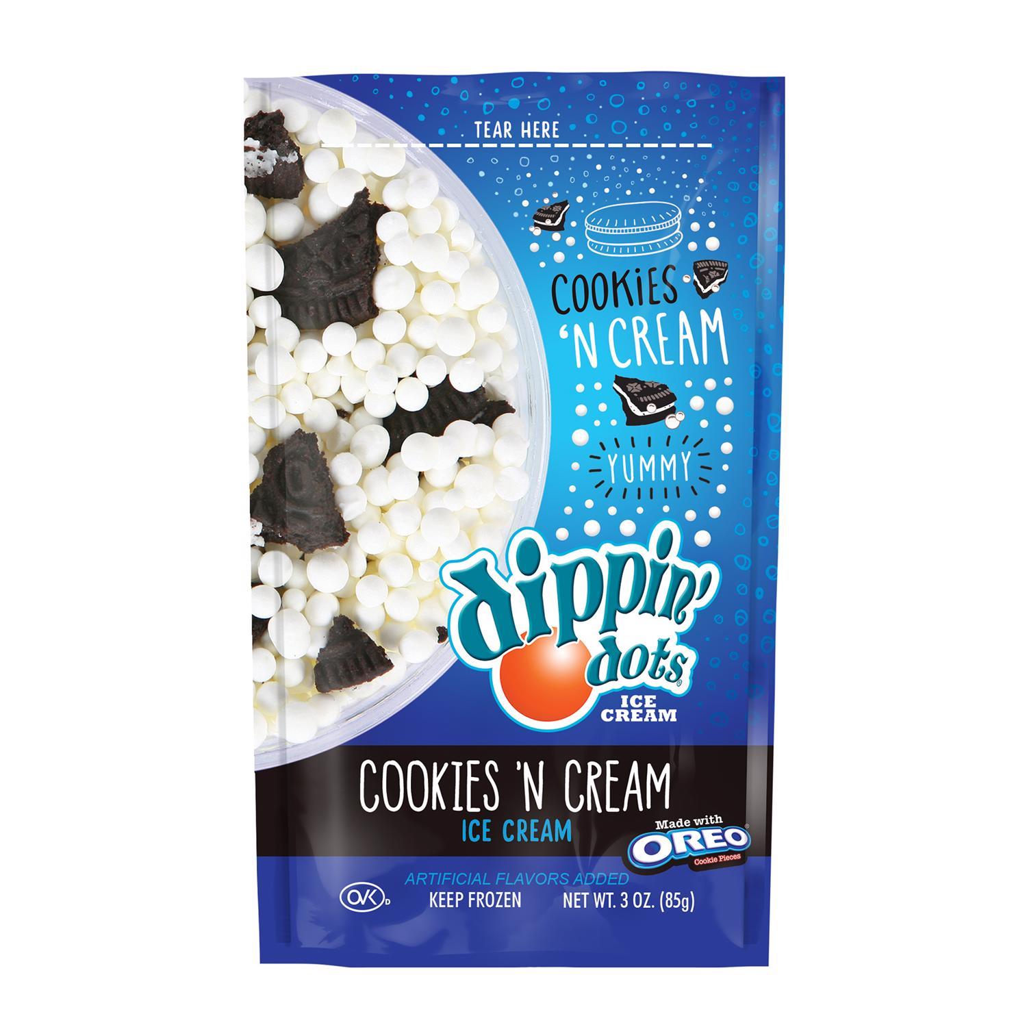 Dippin' Dots Beaded Ice Cream Cookie & Cream Ice Cream Mix 3 oz Pouch