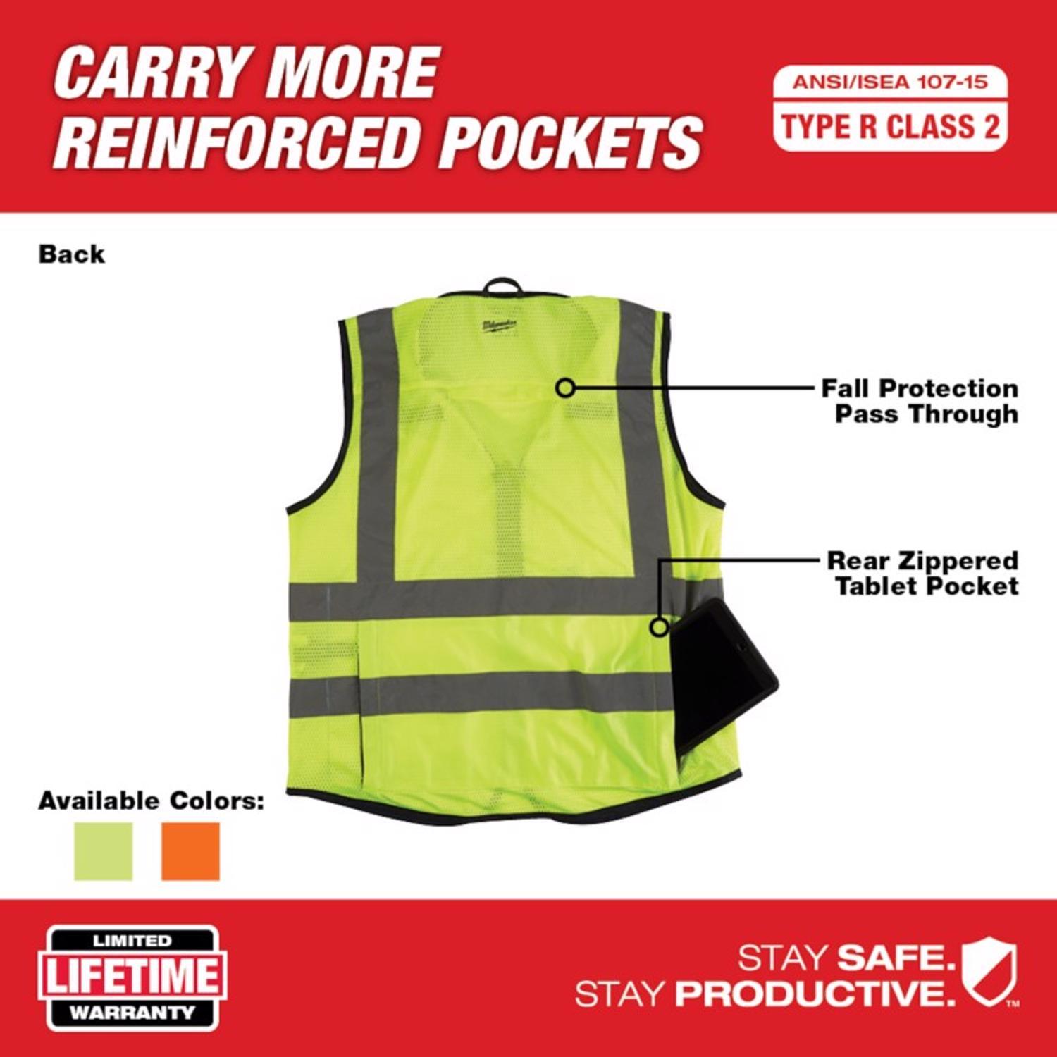 Milwaukee Performance Safety Vest High Visibility Yellow L/XL