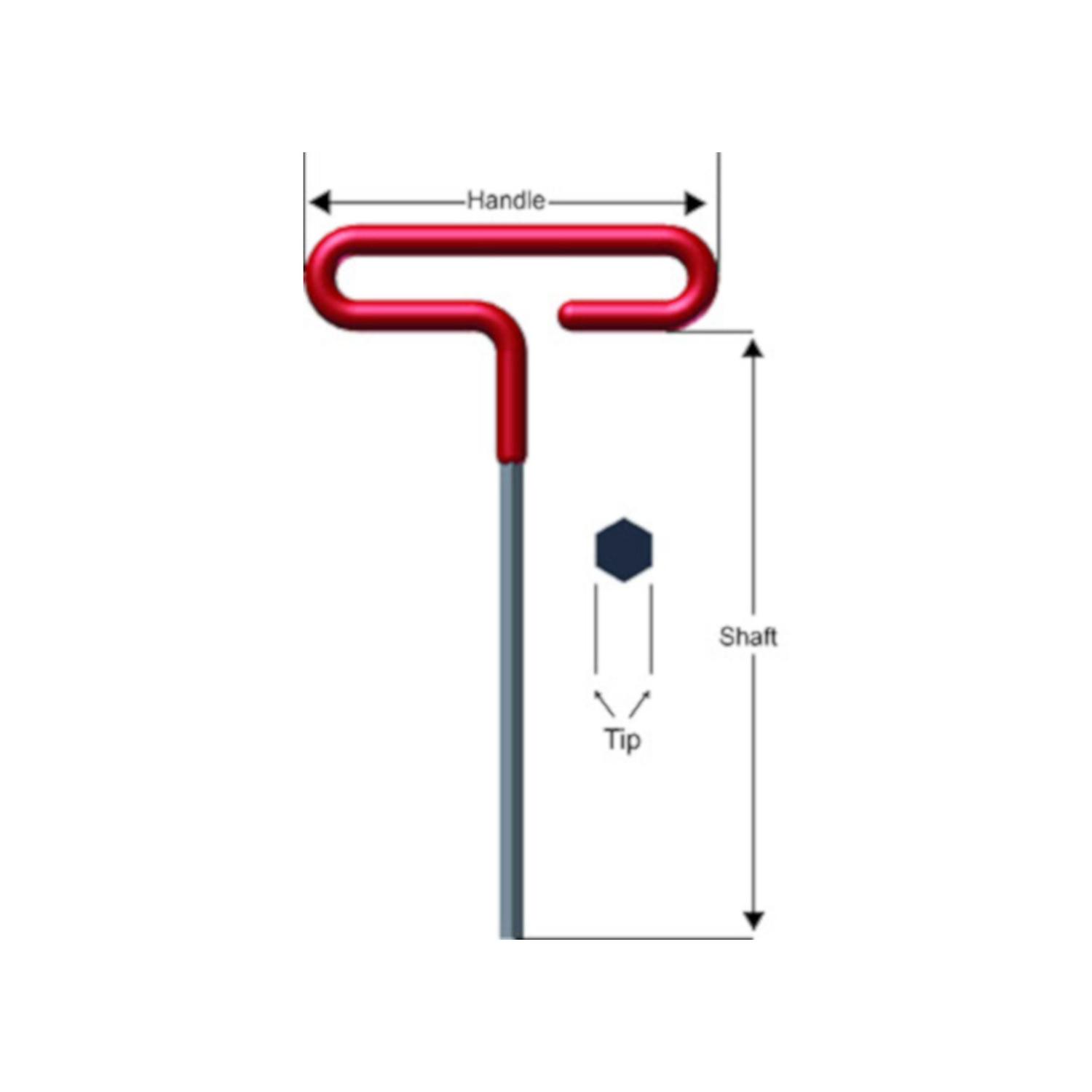 Eklind 3/32 to 1/4 in. SAE T-Handle Hex Key Set 8 pc