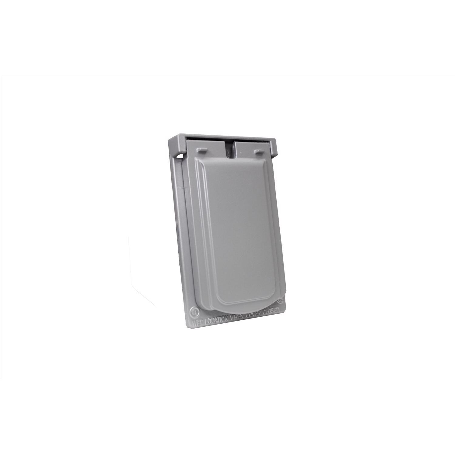 Sigma Engineered Solutions Rectangle Die-Cast Metal 1 gang 4.57 in. H X 2.83 in. W Vertical Duplex C