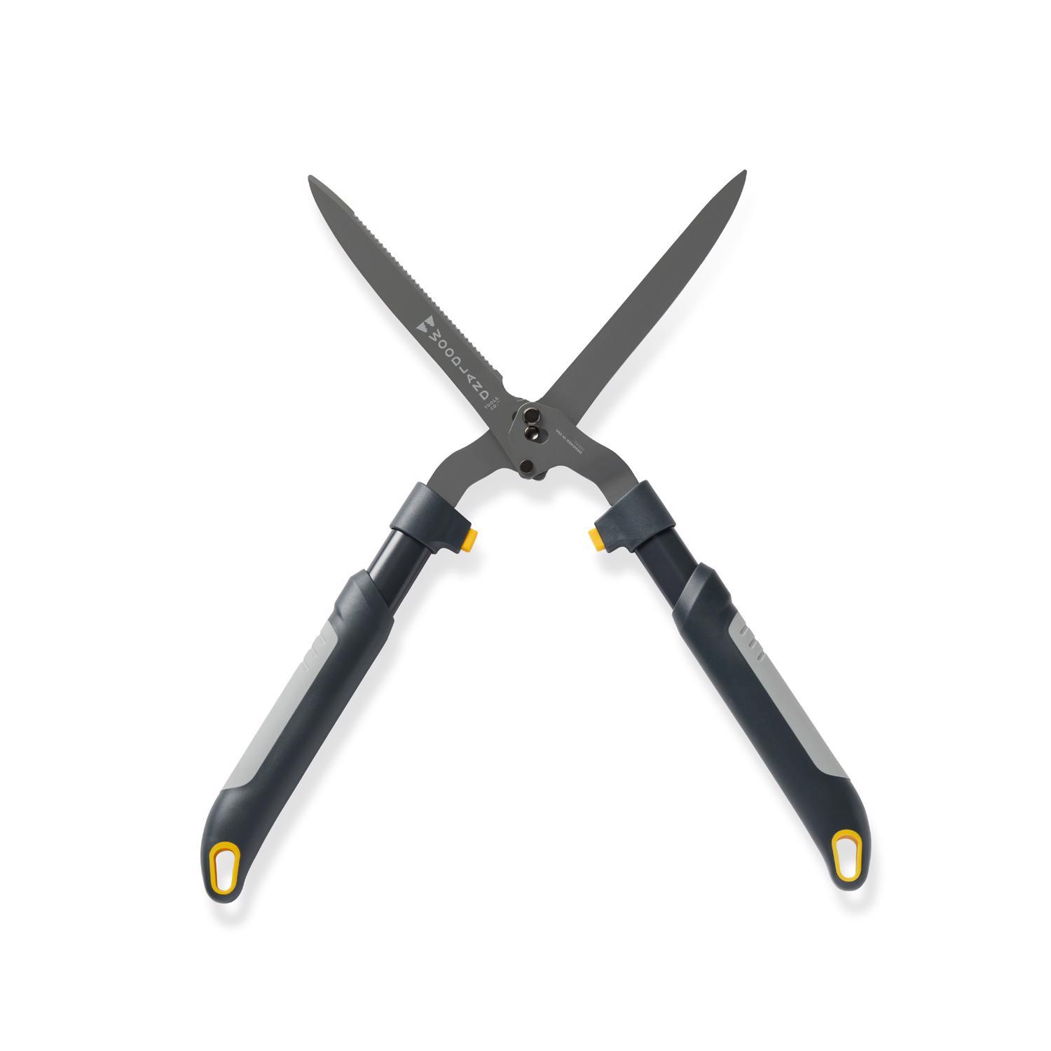 Woodland Tools LeverAction 12 in. High Carbon Steel Serrated Hedge Shears