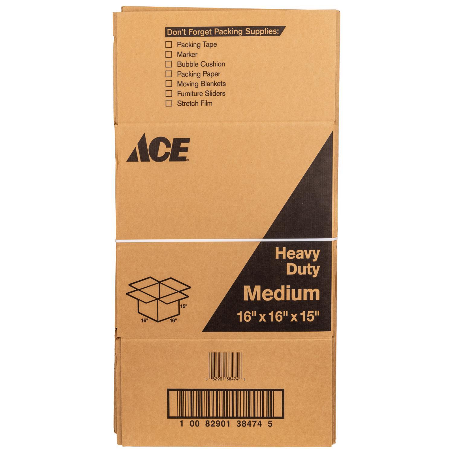 ACE 16 in. H X 15 in. W X 16 in. L Cardboard Corrgugated Box 1 pk