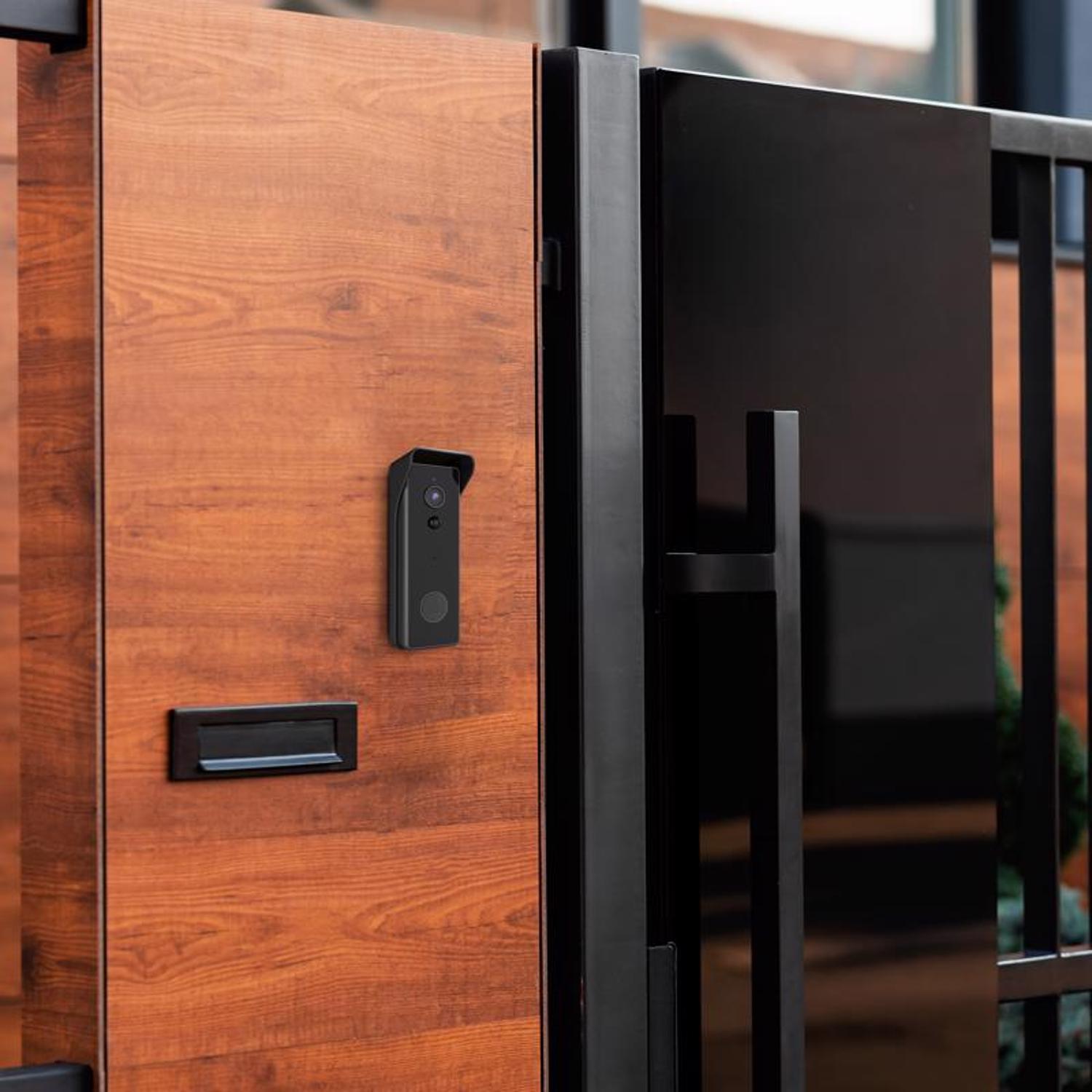 Feit Smart Home White Metal/Plastic Wireless Smart-Enabled Video Doorbell