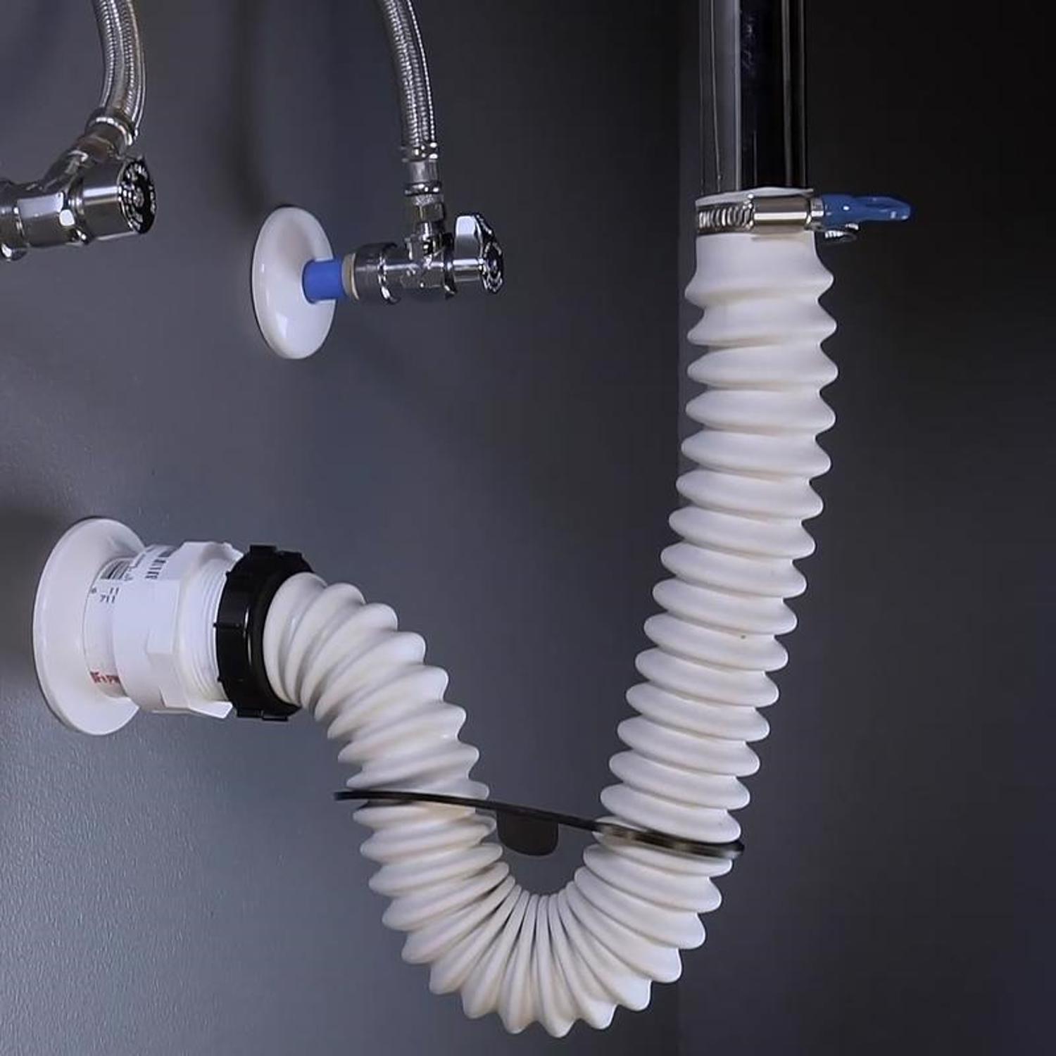 Simple Drain 2.5 ft. L Rubber Slotted Sink Drain Kit
