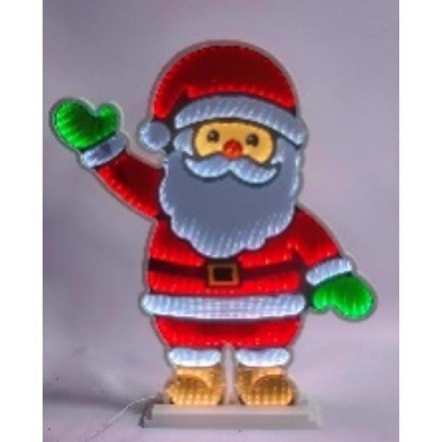 Celebrations LED Infinity Santa 30 in. Yard Decor