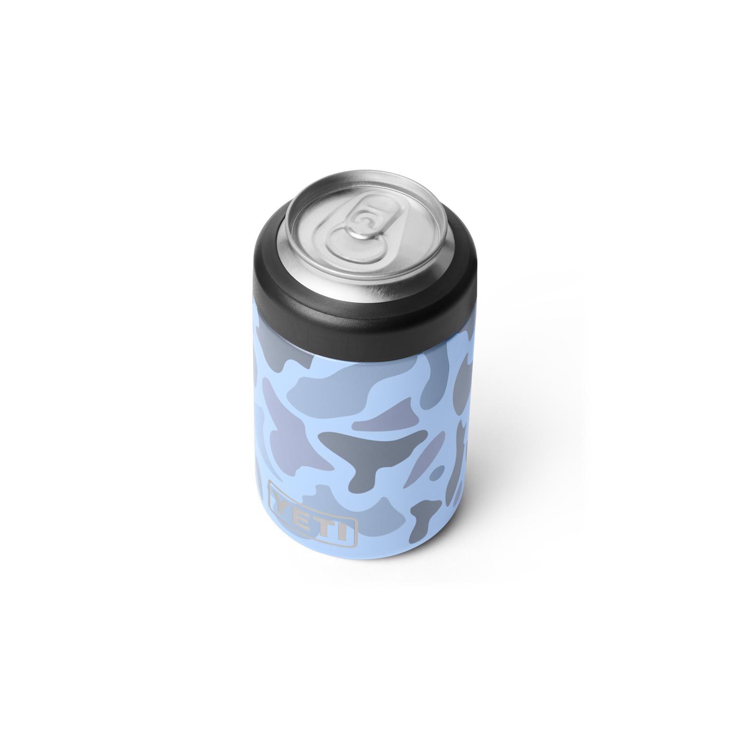 YETI Rambler 12 oz Blue Camo BPA Free Can Insulator