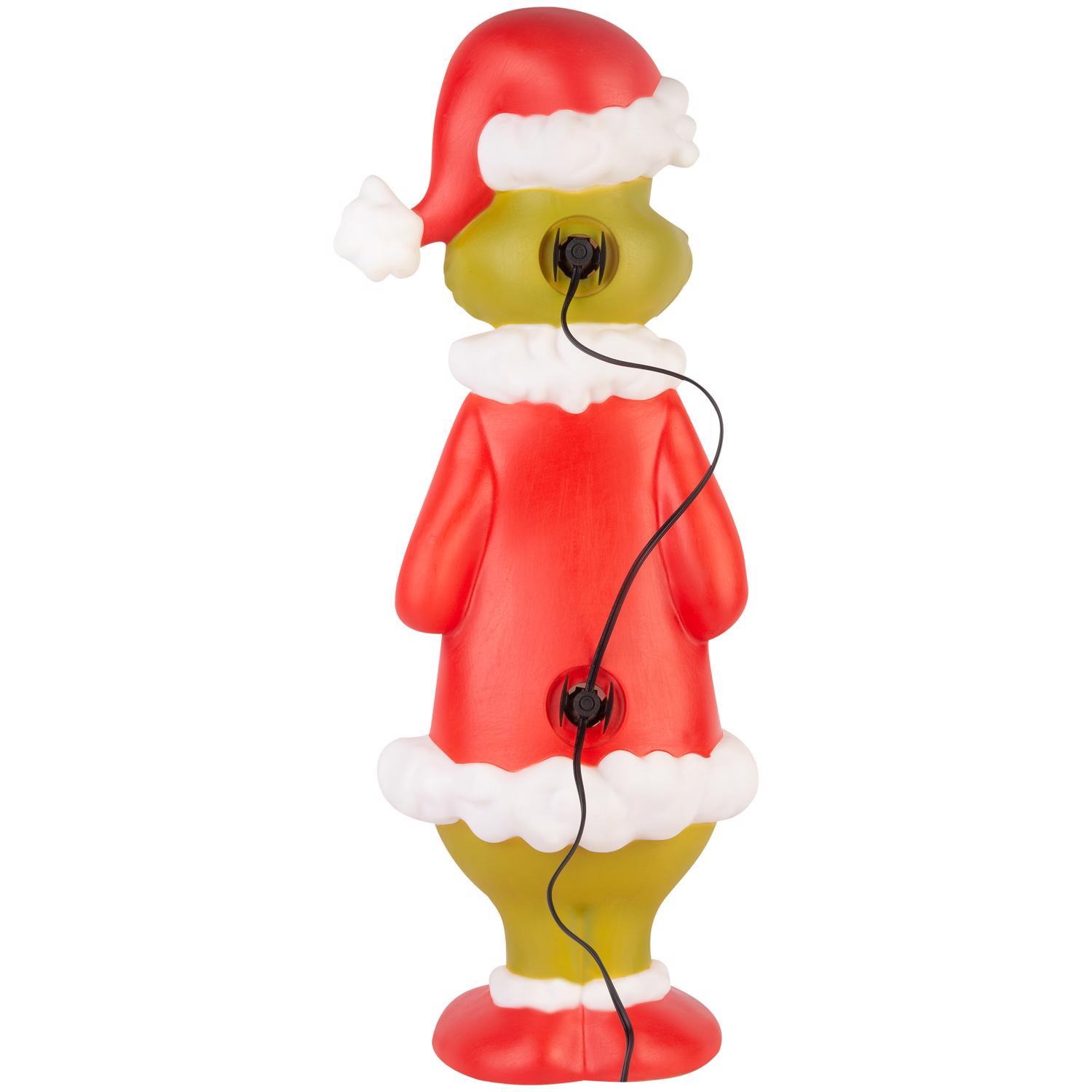 Dr. Seuss Incandescent White Grin. with Stocking 24 in. Blow Mold