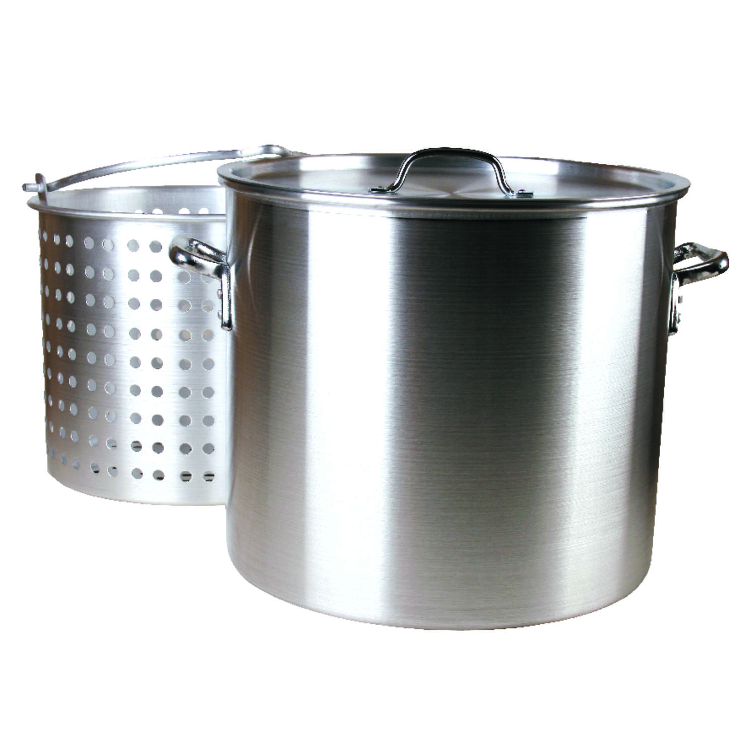 Aluminum Grill Stockpot with Basket 100 qt