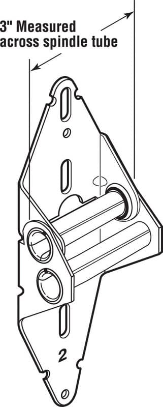 Prime-Line 3 in. W X 11.75 in. L X 0.44 in. D Steel Garage Door Hinge
