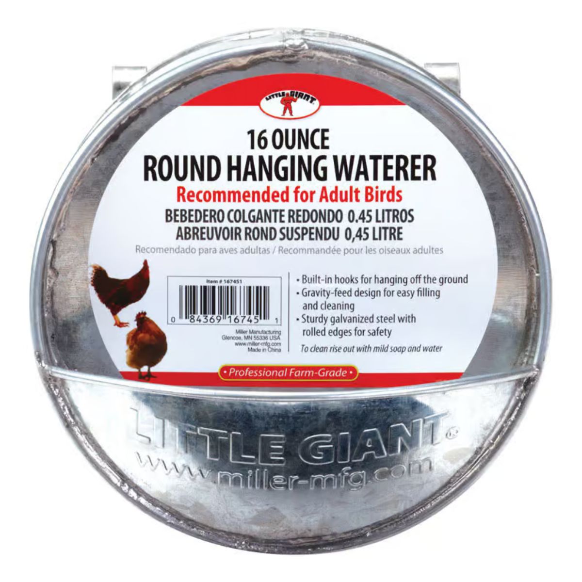 Little Giant 16 oz. Hanging Waterer For Poultry 