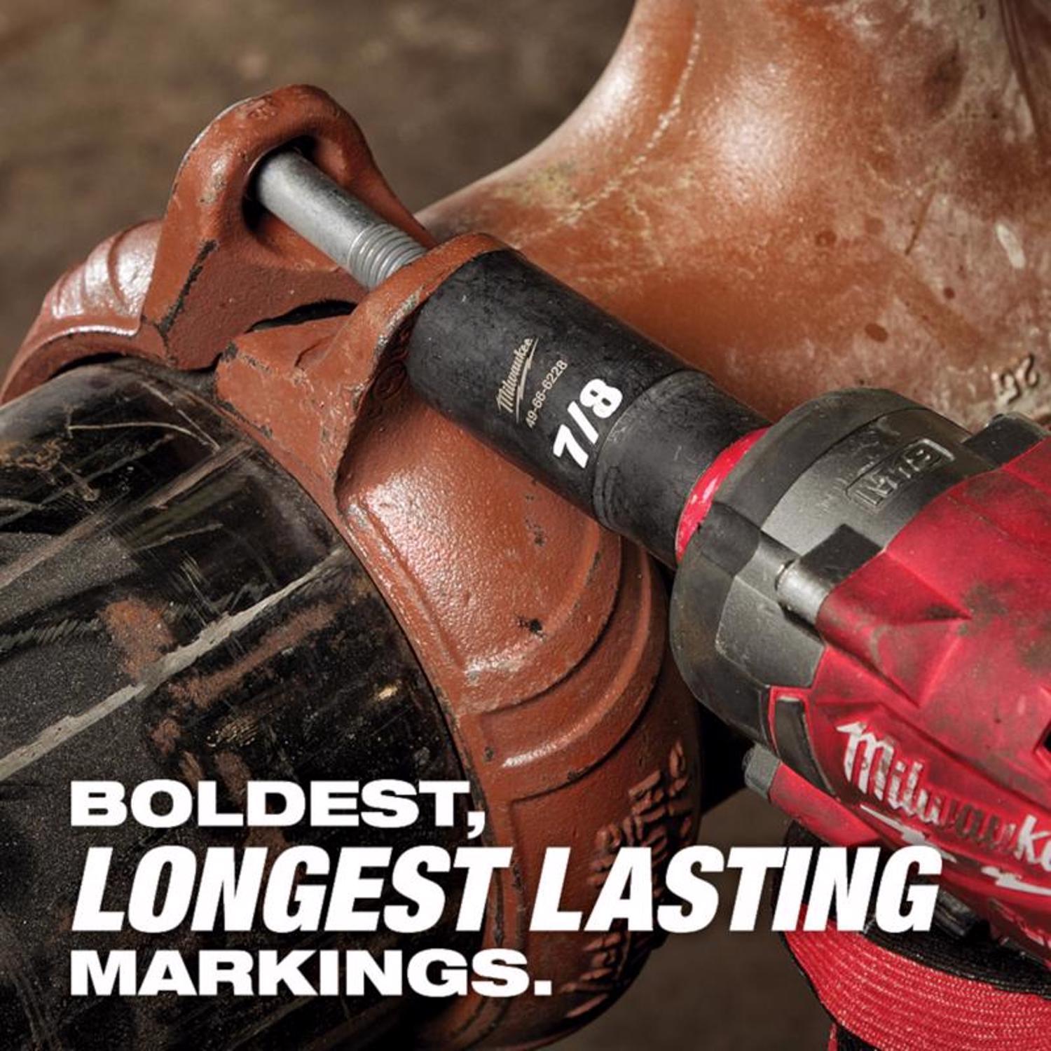 Milwaukee Shockwave 3/8 in. drive Metric/SAE 6 Point Standard/Deep Impact Rated Socket Set 43 Pack