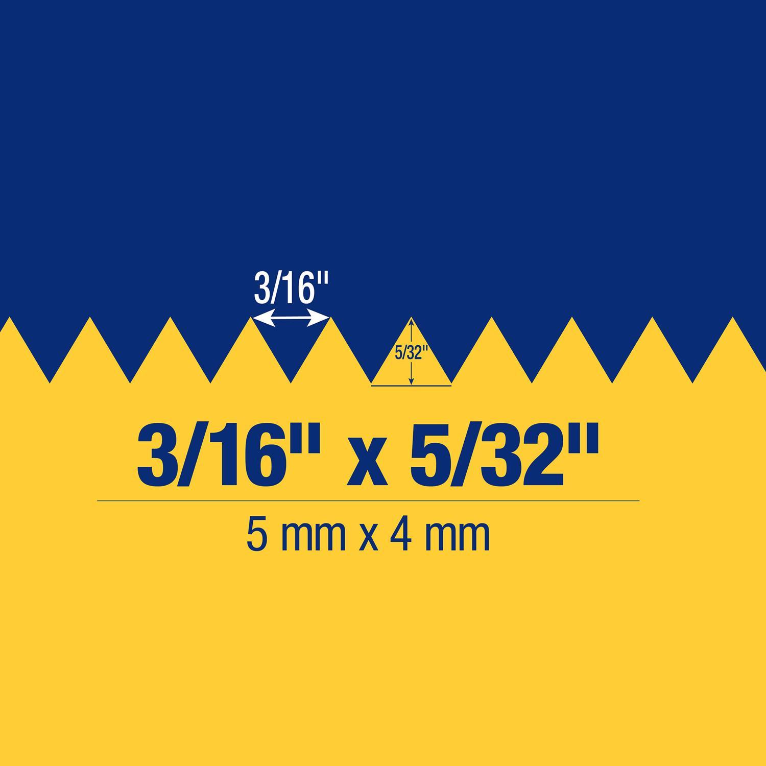 QEP 9 in. W X 4 in. L Steel V Notched Trowel