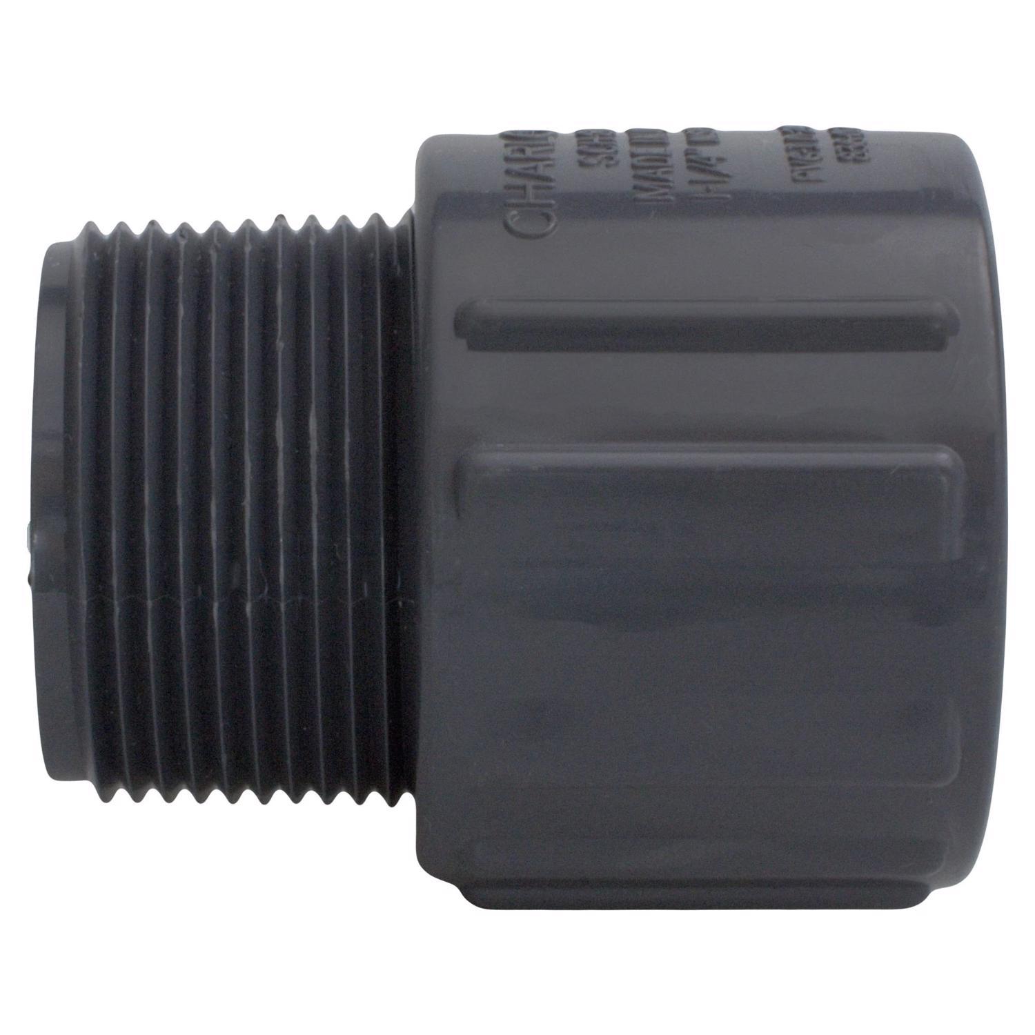 Charlotte Pipe 1 in. Slip X 1 in. D MPT PVC Adapter 1 pk