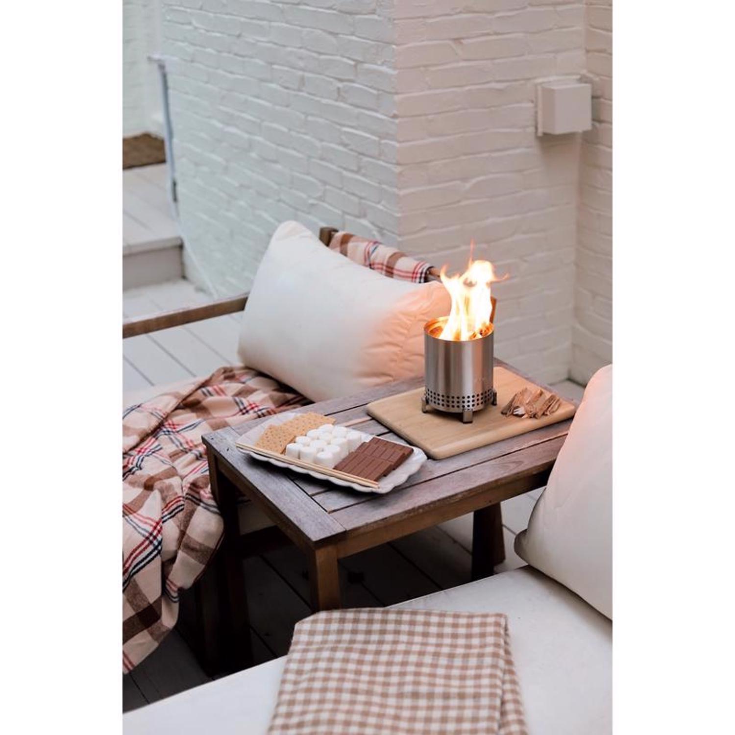 Solo Stove Mesa 5.1 in. W Stainless Steel Round Multi-Fuel Fire Pit