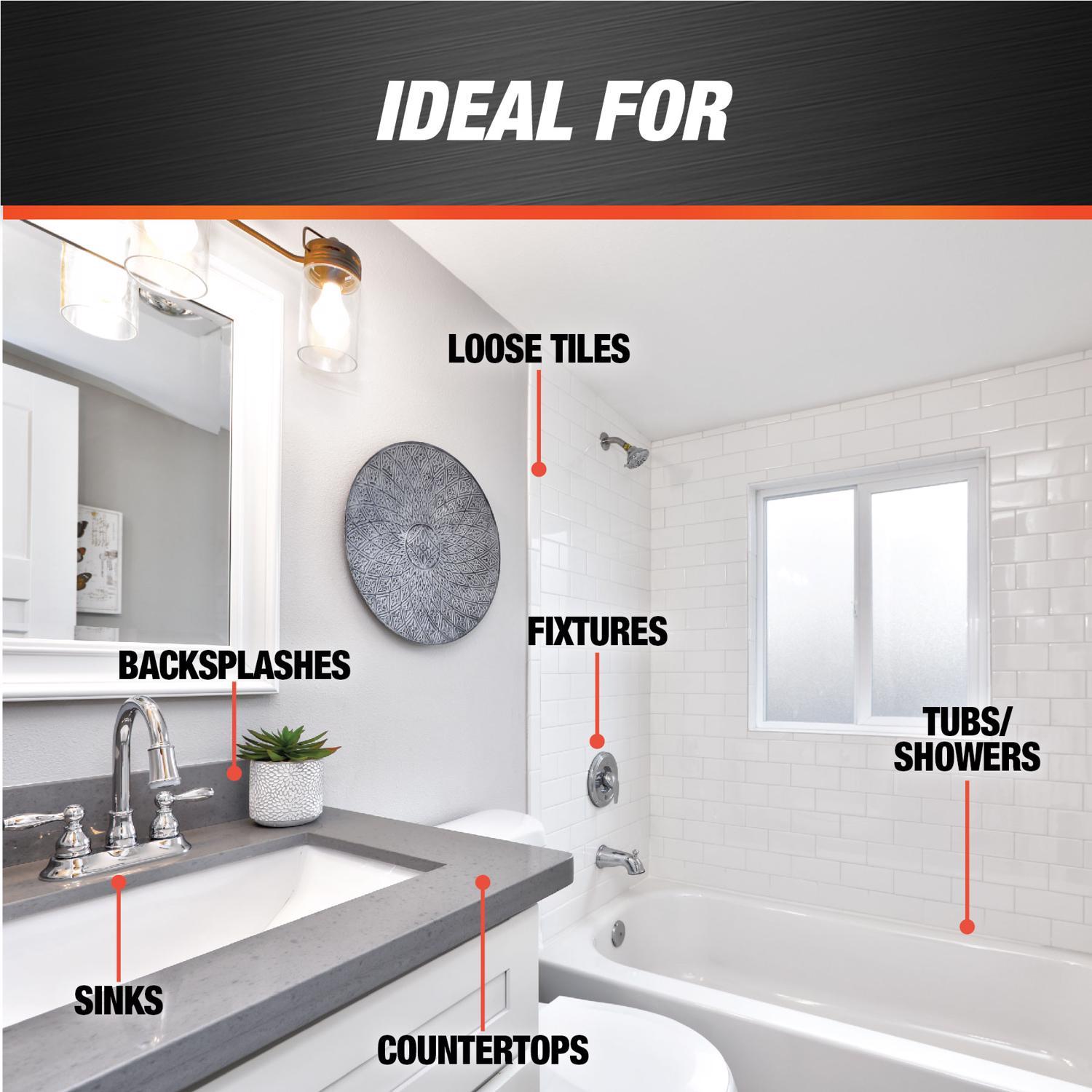 DAP Kwik Seal Clear Acrylic Latex Kitchen and Bath Adhesive Caulk 5.5 oz