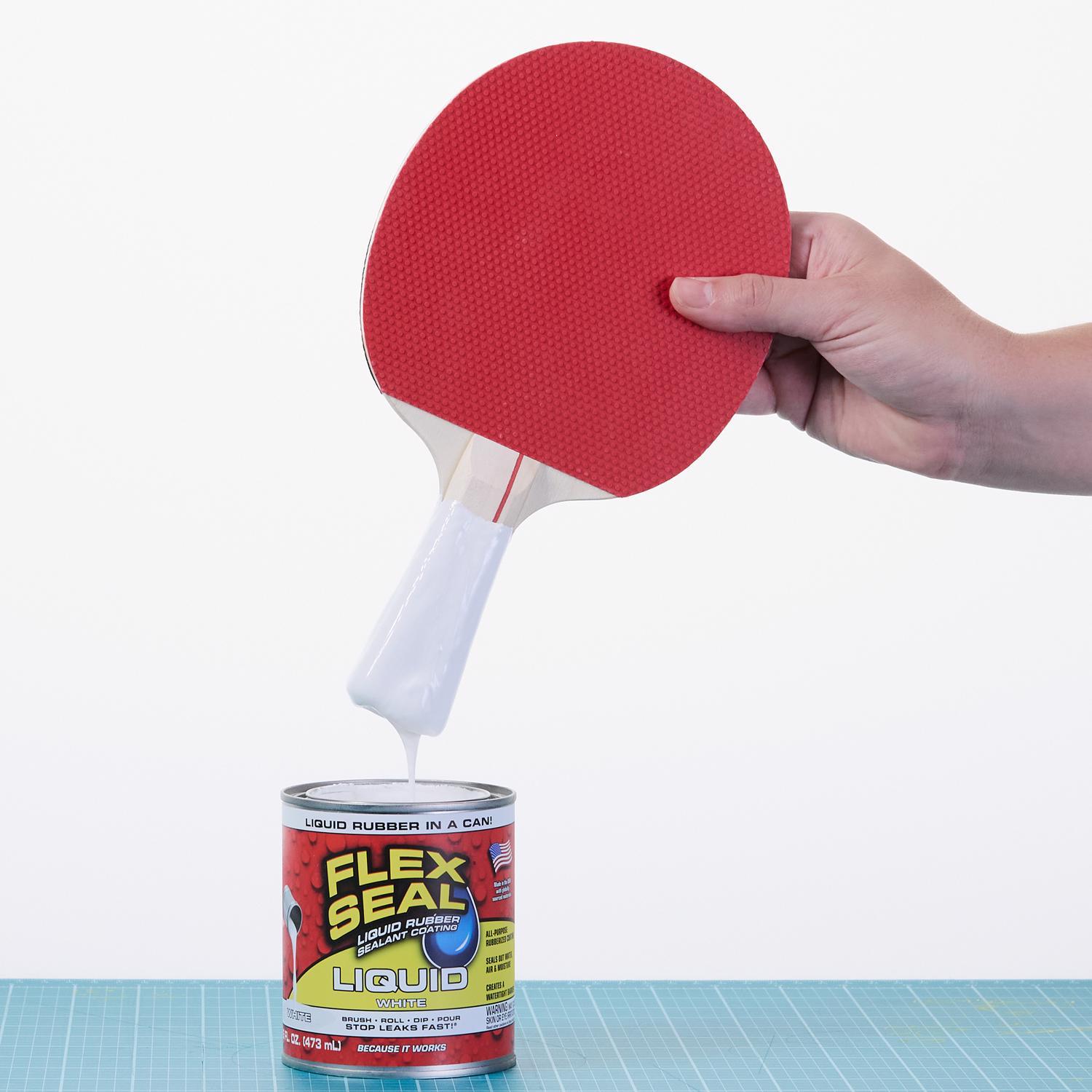Flex Seal Family of Products Flex Seal White Liquid Rubber Sealant Coating 16 oz