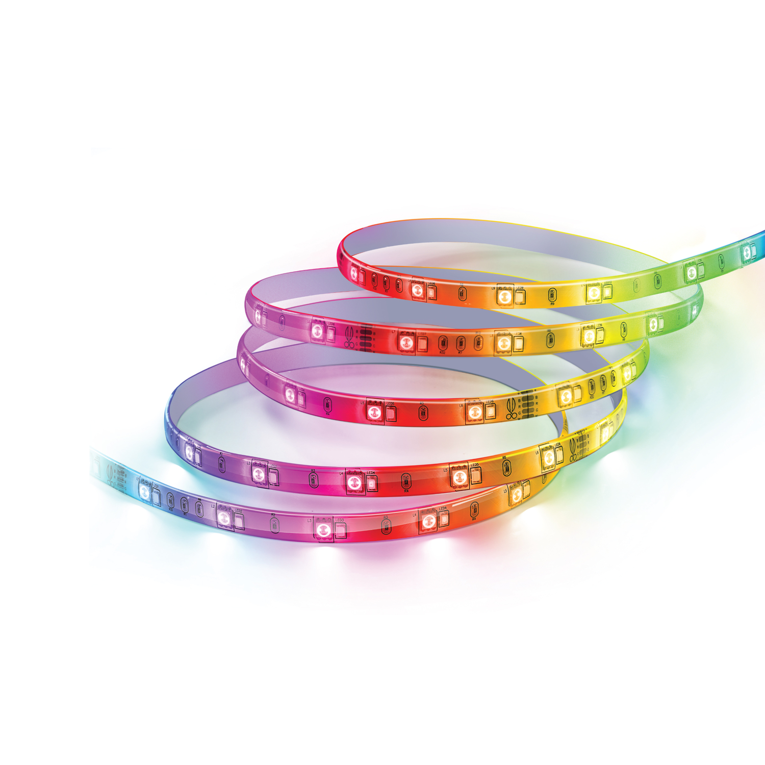 Feit Electric 16 ft. L Color Changing Plug-In LED Smart Light Strip 1 pk