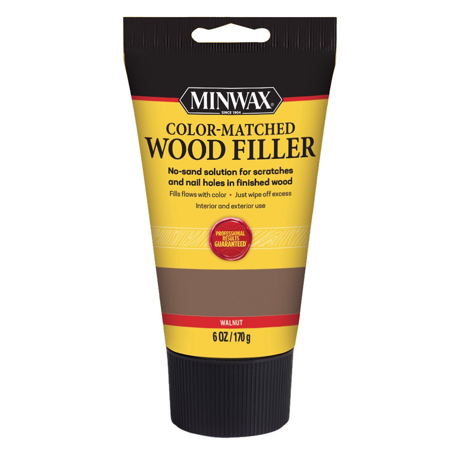 Minwax Color-Matched Walnut Wood Filler 6 oz