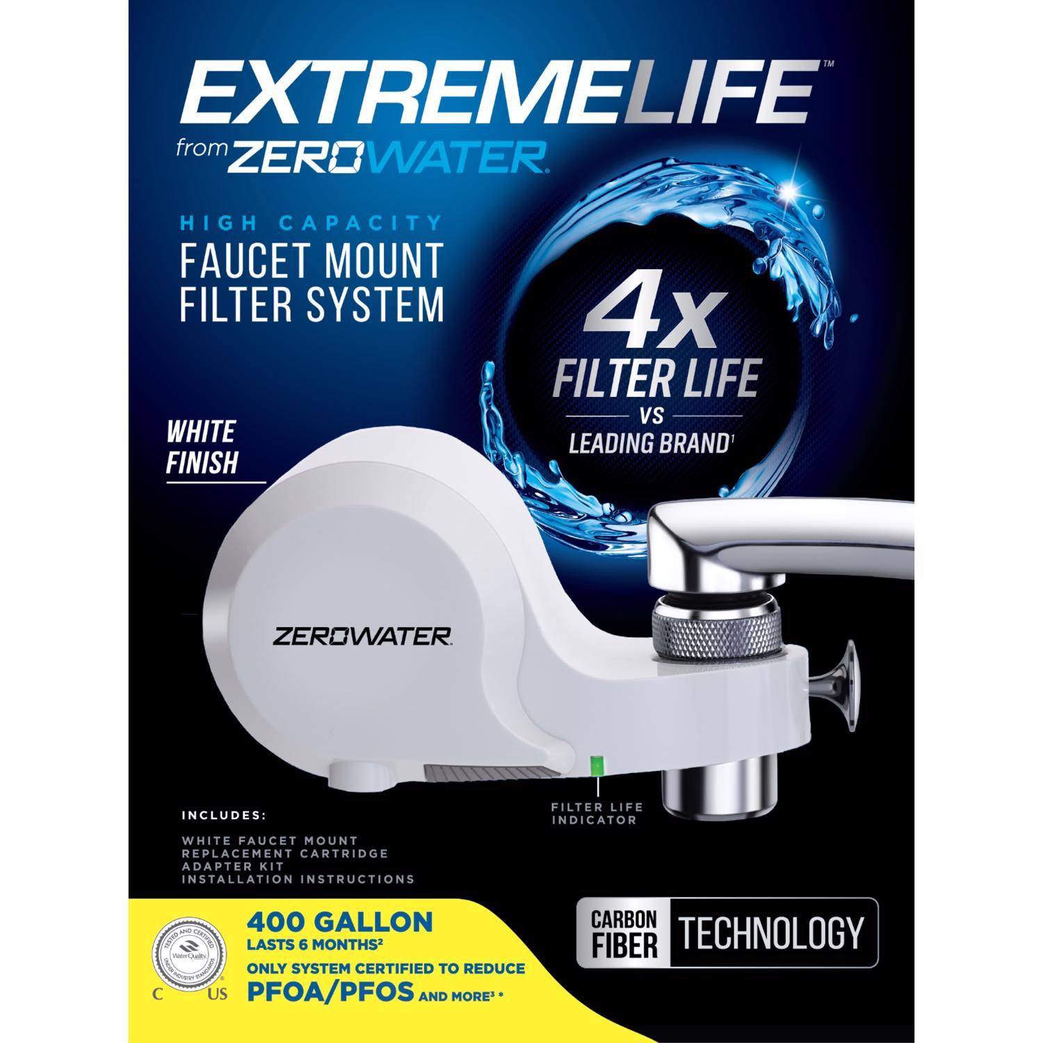 ZeroWater ExtremeLife Faucet Mount Water Filtration System