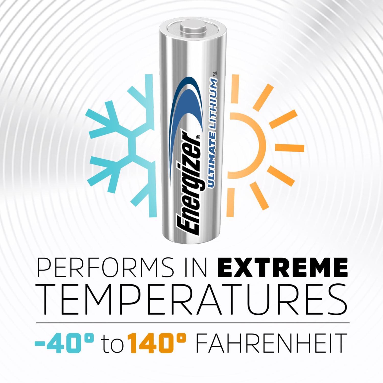 Energizer Ultimate Performance Lithium AA 1.5 V Camera Battery L91BP-4 4 pk