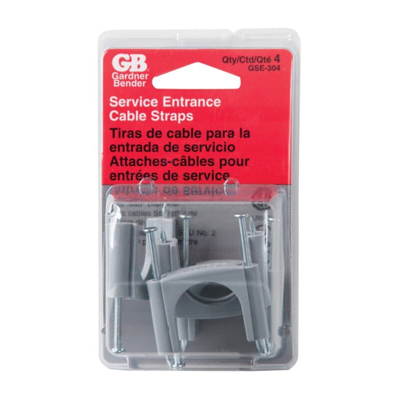 Gardner Bender 1 in. W Plastic Insulated Service Entrance Cable Strap 4 pk