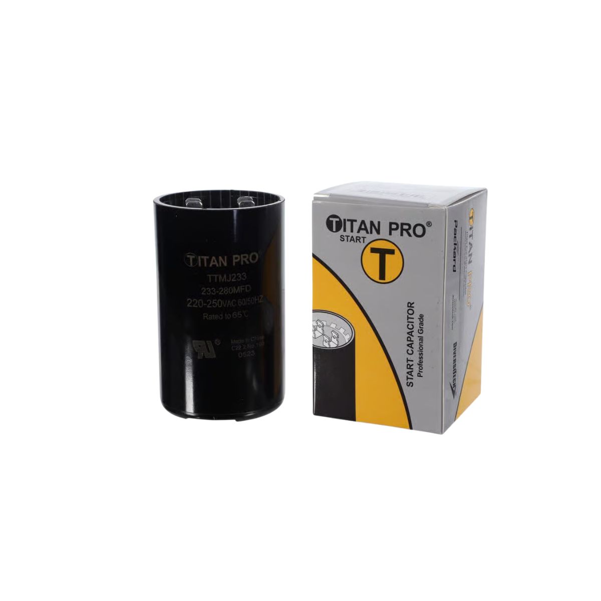 Titan Pro 233-280 MFD 250 V Round Start Capacitor