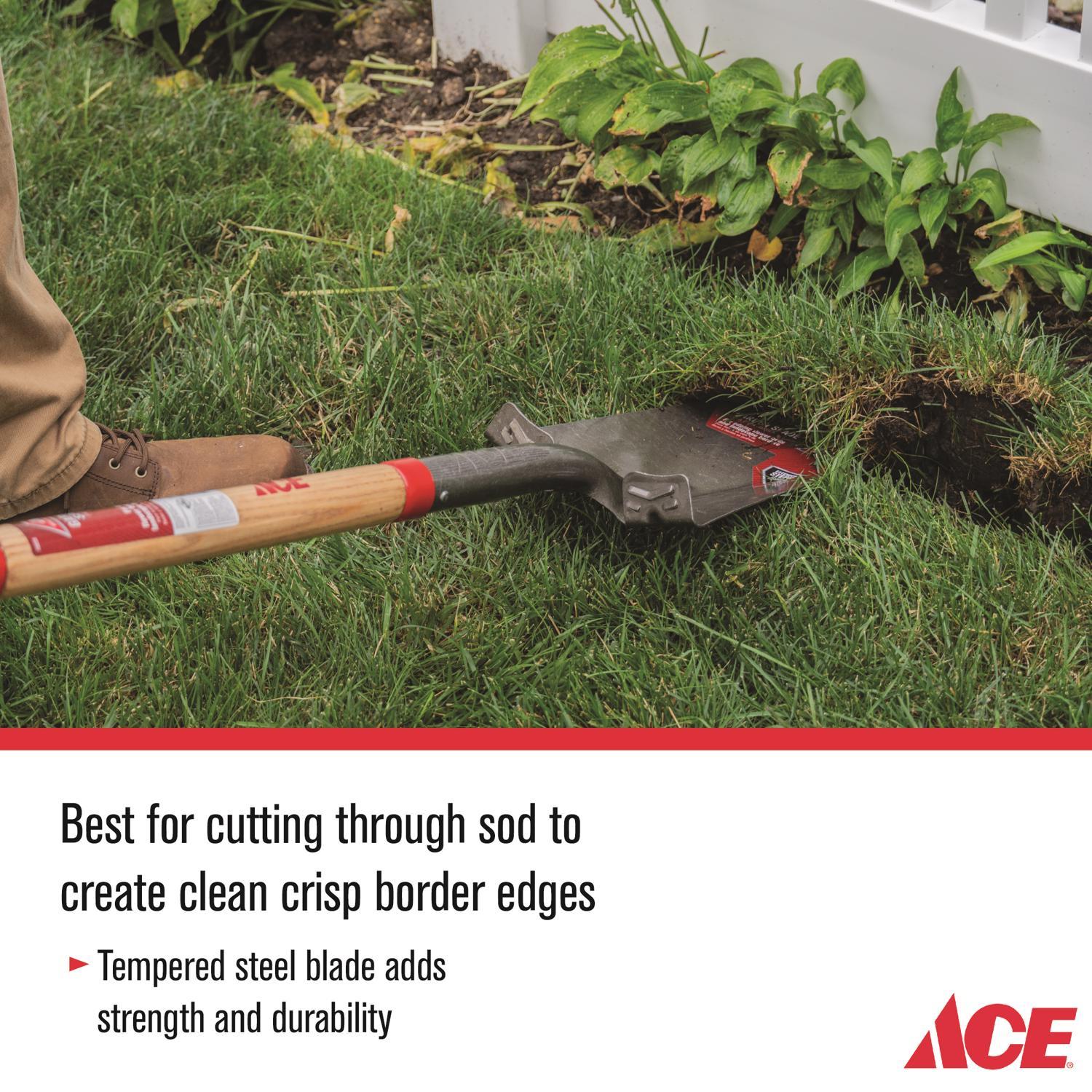 Ace 41.5 in. Steel Garden Spade Wood Handle