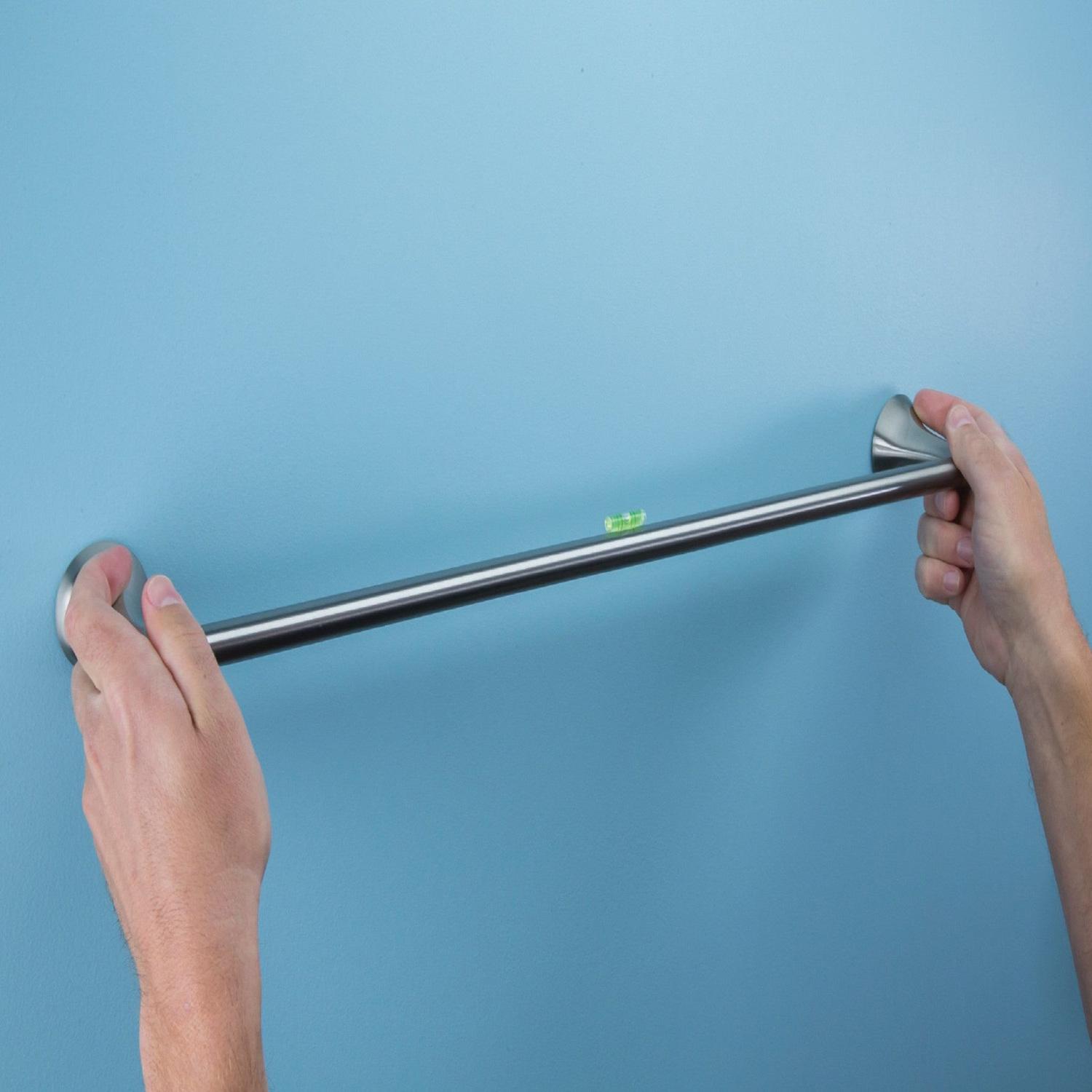 Moen Darcy Brushed Nickel Towel Bar 18 in. L Zinc