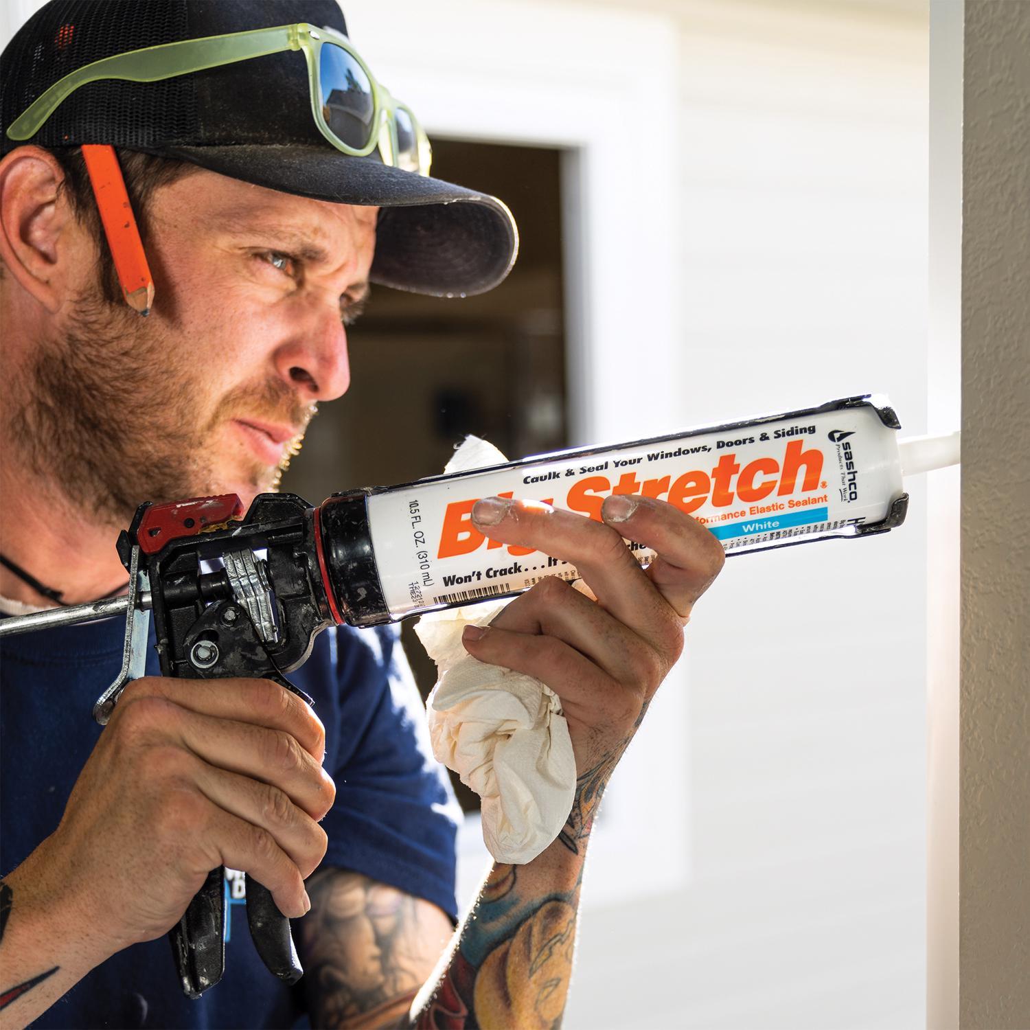 Sashco Big Stretch Dark Brown Elastomeric Acrylic Latex Door/Siding/ Window Caulk 10.5 oz