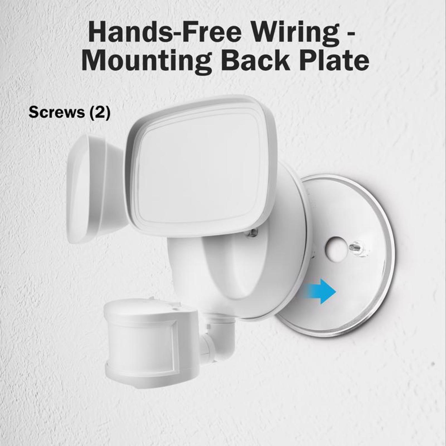 Feit LED Motion-Sensing Hardwired LED White Security Floodlight