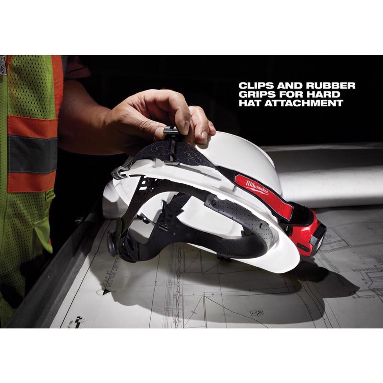 Milwaukee Redlithium 475 lm Black/Red LED Head Lamp