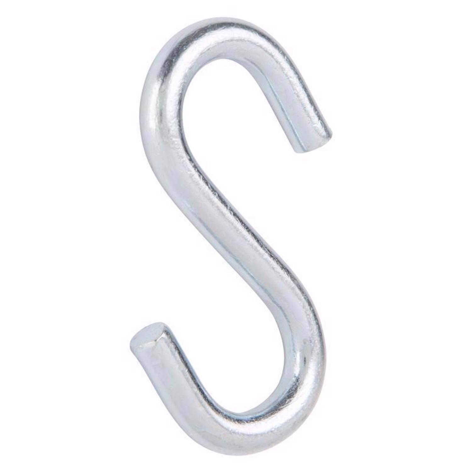 Ace Medium Zinc-Plated Silver Steel 3 in. L S-Hook 230 lb 2 pk