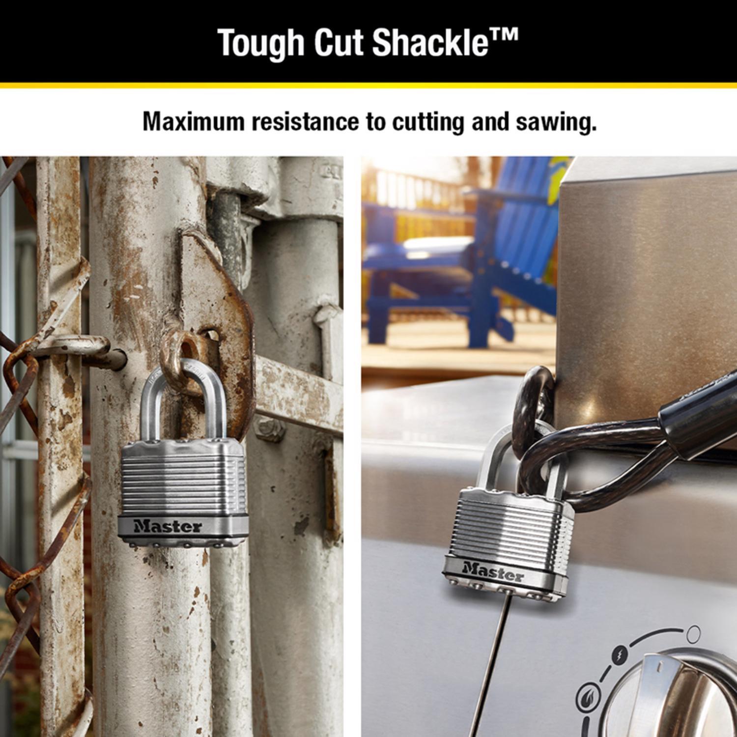 Master Lock Magnum 3-3/32 in. H X 1-13/64 in. W X 2 in. L Steel Ball Bearing Locking Weather-Resista