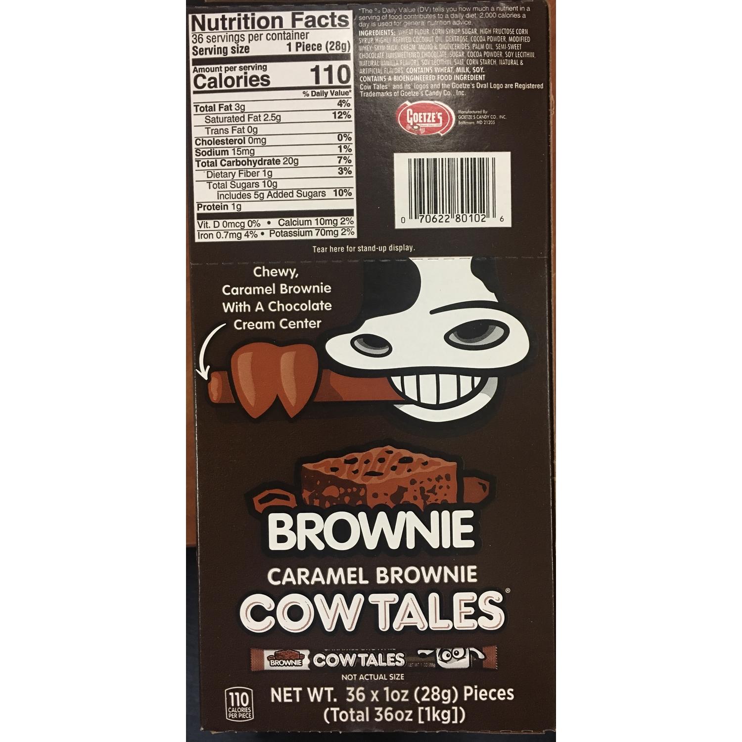 Goetze's Candy Cow Tales Brownie Caramels 1 oz