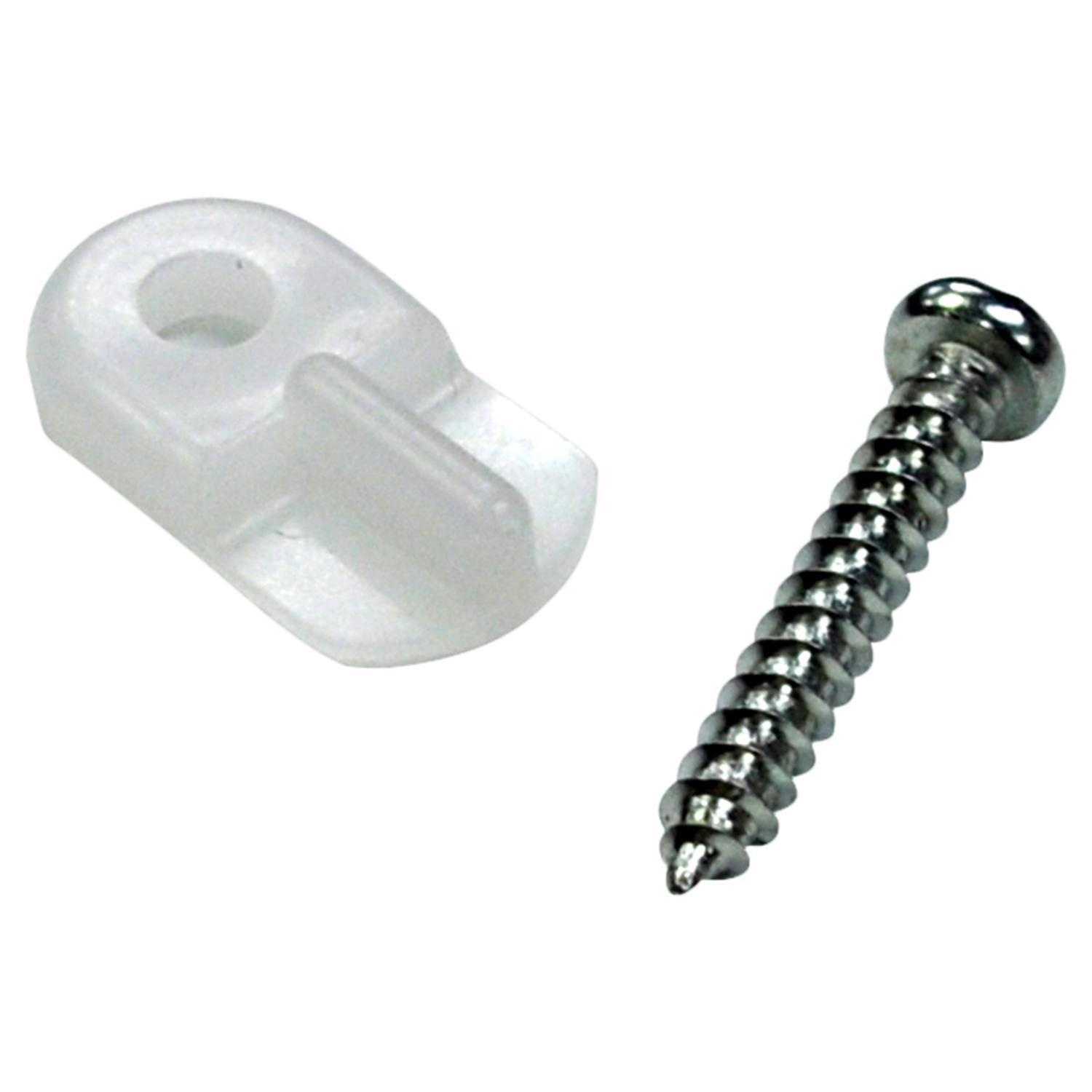Phifer Wire Turn Button Clear Plastic Screen/Storm Door Clip 8 Pack