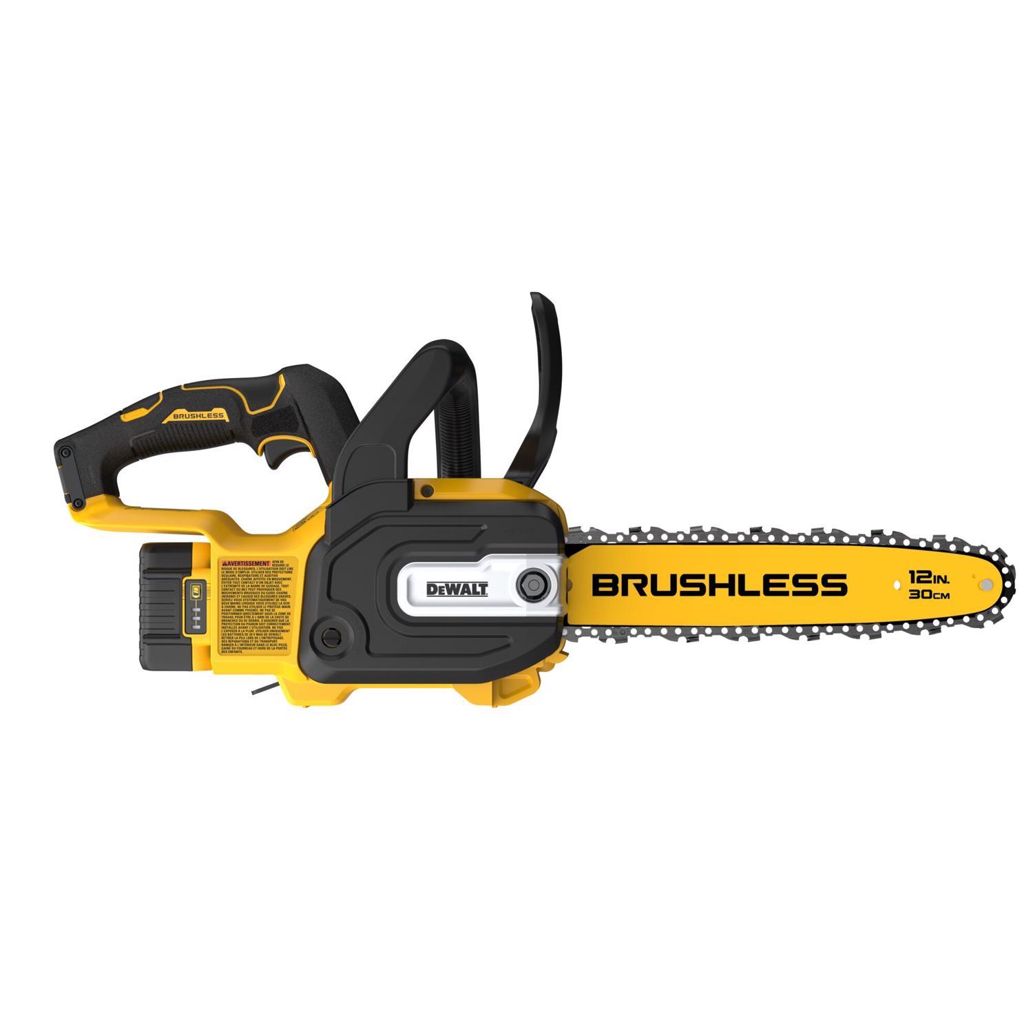 DeWalt 20V MAX* DCCS621P1 12 in. 20 V Battery Chainsaw Kit (Battery & Charger)