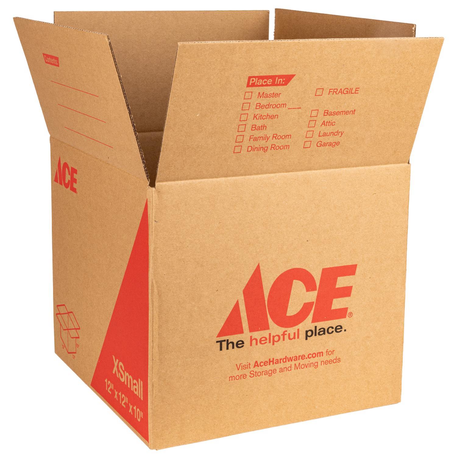 Ace 10.5 in. H X 12 in. W X 12 in. L Cardboard Corrugated Box 1 pk