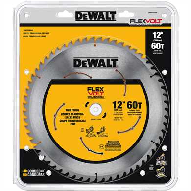 12" 60T Miter Saw blade