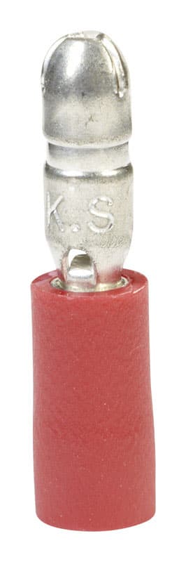 Ace Insulated Wire Male Disconnect Red 100 pk