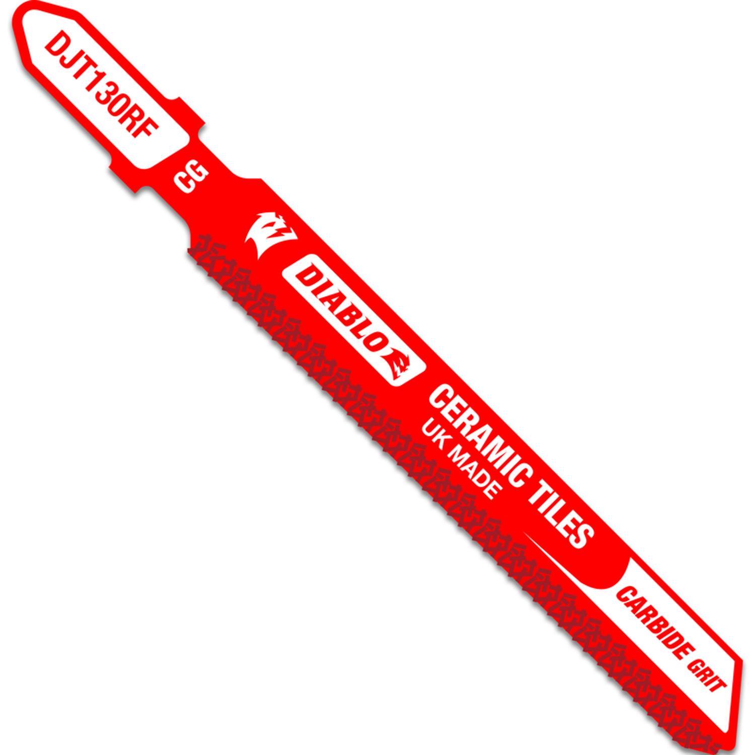 Diablo 3-1/4 in. Carbide Grit T-Shank Ceramic Tile & Glass Jig Saw Blade 1 pk