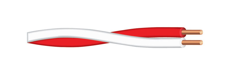 Southwire 500 ft. 20/2 Copper Bell Wire Red/White - Sold by the foot