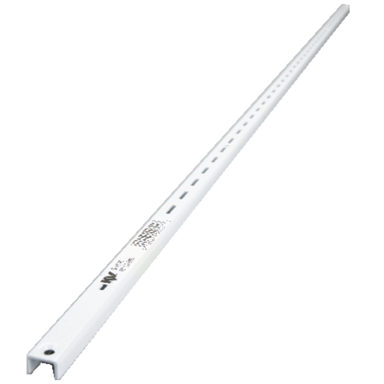 Knape & Vogt White Steel Regular Duty Bracket 16 Ga. 48 in. L