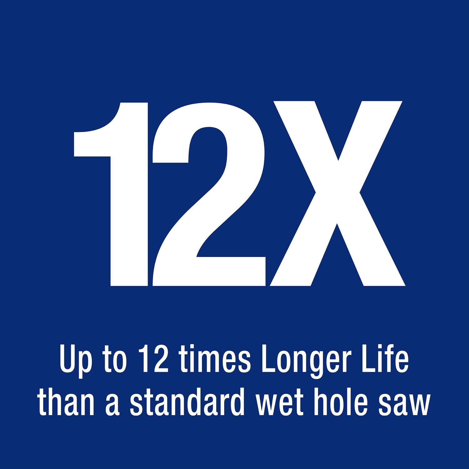 QEP 1-3/8 in. Diamond Wet/Dry Tile Hole Saw 1 pc