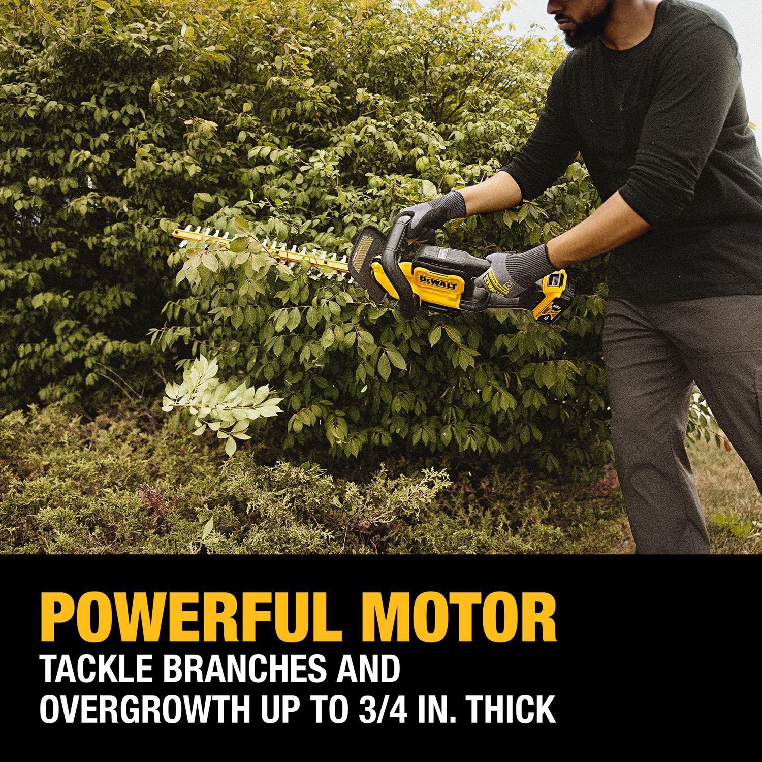 DeWalt DCHT821P1 22 in. 20 V Battery Hedge Trimmer Kit (Battery & Charger)
